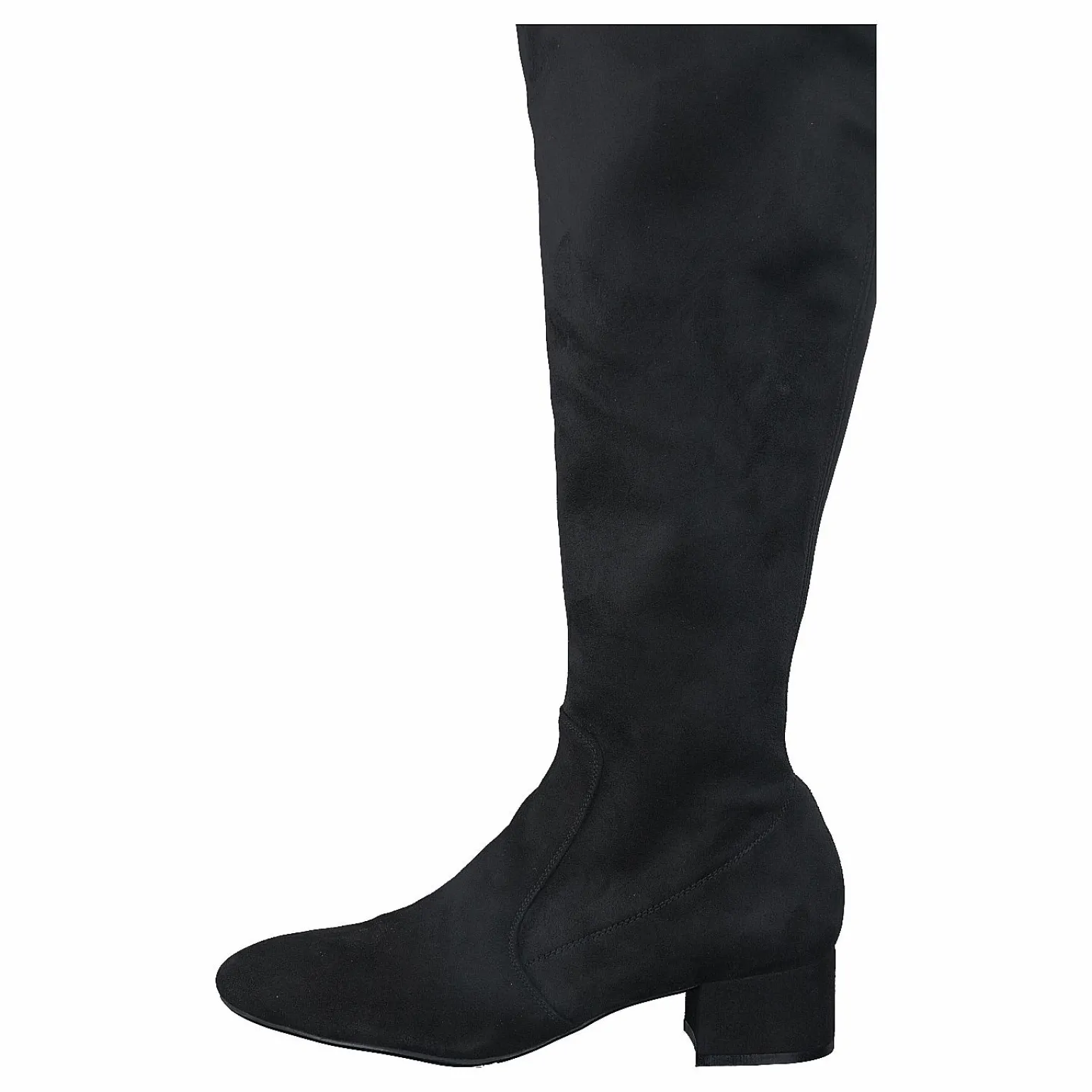 500 Black Suede Stretch Black