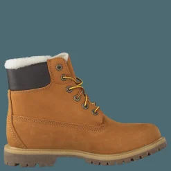 6 Inch Premium Shearling Lined Wheat Nubuck