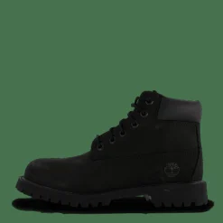 6 Inch Premium Waterproof Boot Black Nubuck Mono