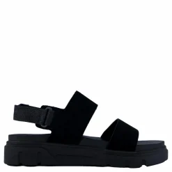 2 Strap Sandal Greyfield Blk Suede
