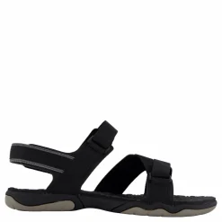2 Strap Sandal Jet Black