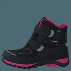 435-6608 Waterproof Warm Lined Black/Fuchsia