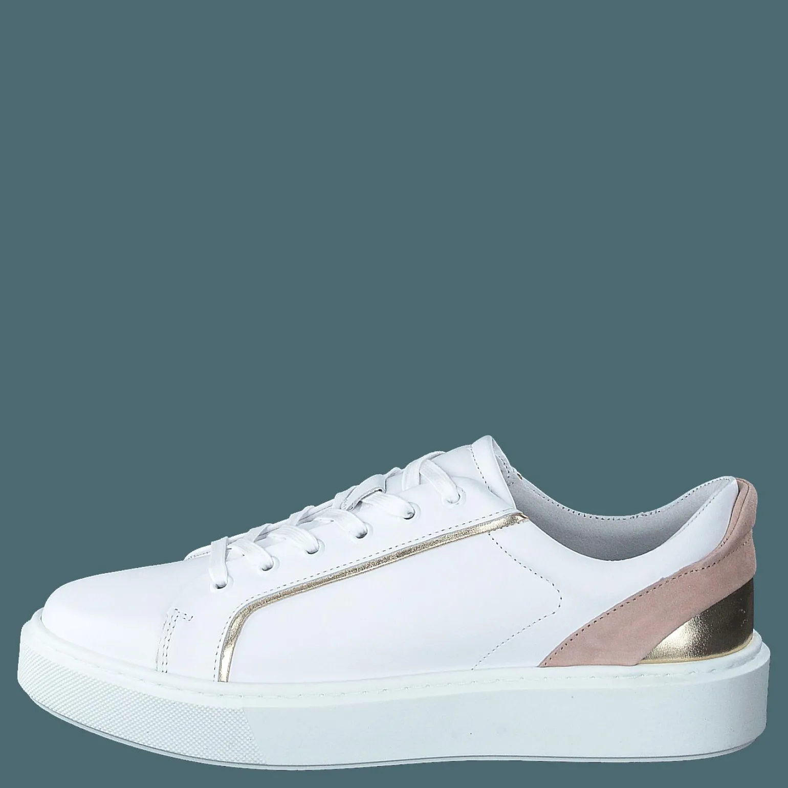 2219 White Nappa/gold/rose