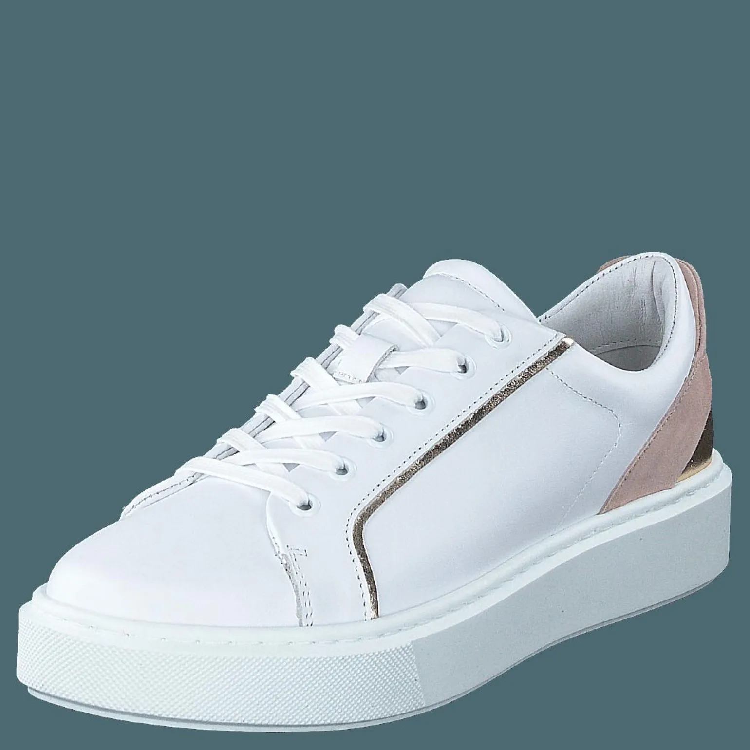 2219 White Nappa/gold/rose