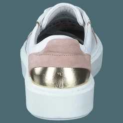 2219 White Nappa/gold/rose