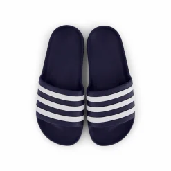 Adilette Aqua Slides Dark Blue / Cloud White / Dark Blue