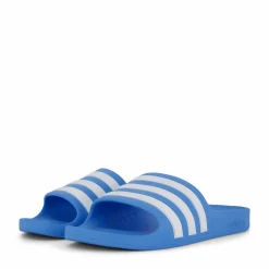 Adilette Aqua Slides Kids Blue Burst / Cloud White / Blue Burst