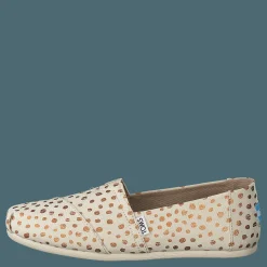 Alpargata Rose Gold/natural Canvas Dots