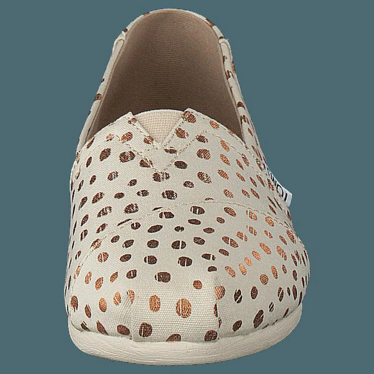 Alpargata Rose Gold/natural Canvas Dots