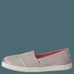 Alpargata Youth Pink Multi Twill Glimmer