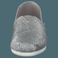 Alpargata Youth Silver Iridescent Glimmer