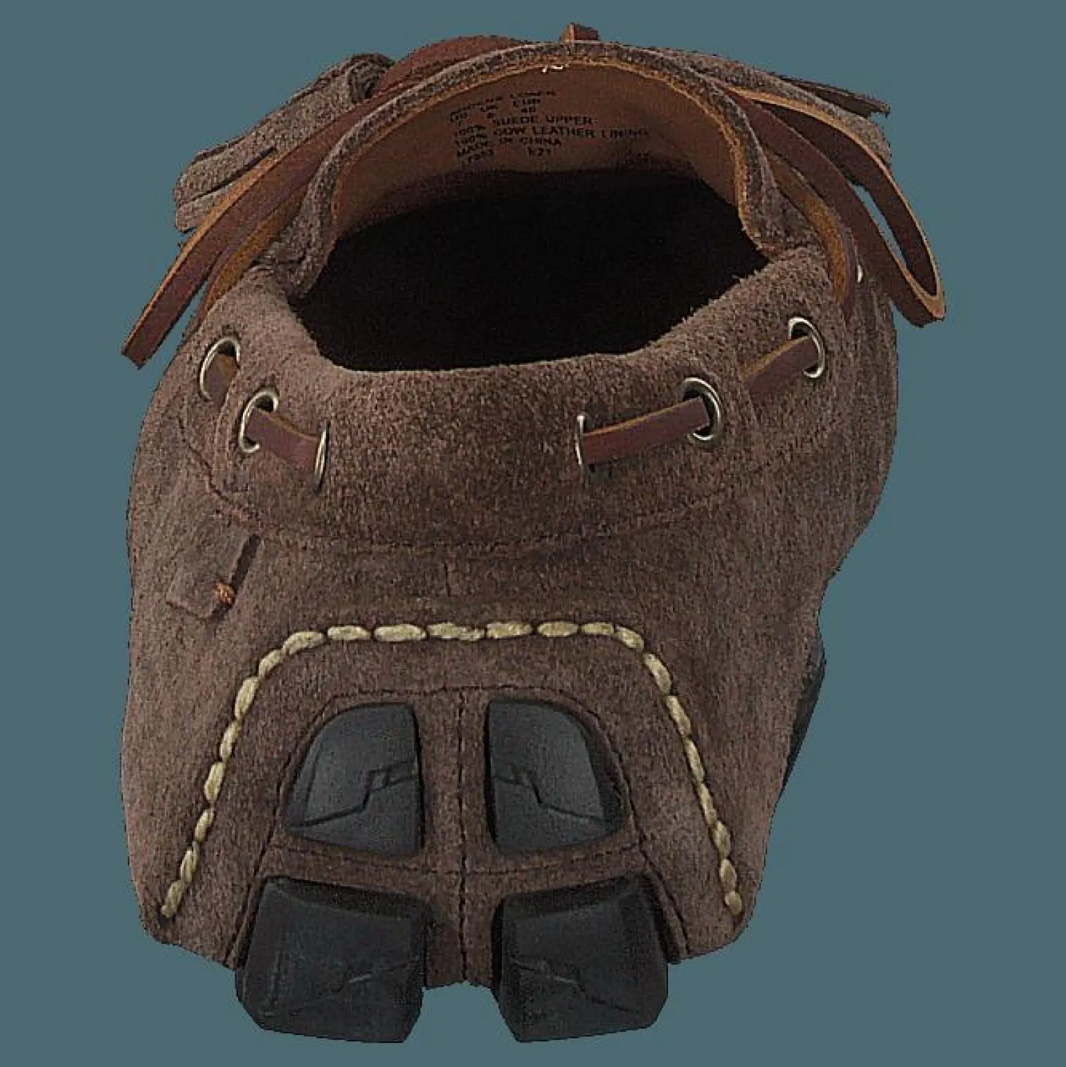 Anders Tasseled Suede Driver Chocolate Brown