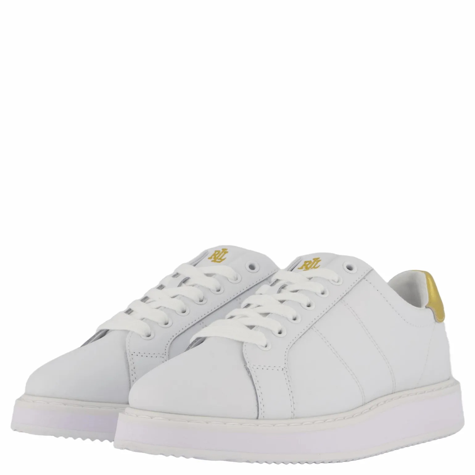 Angeline IV Action Leather Sneaker RL White / RL Gold