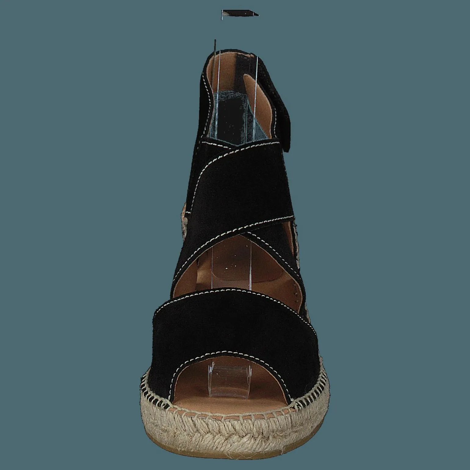 Ania Natural Suede Negro