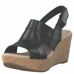 Annadel Ivory Black Leather