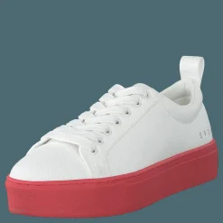 Arlo Three Antique White, Red Outsole