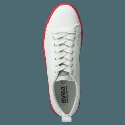 Arlo Three Antique White, Red Outsole