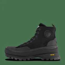 Armin Waxed Twill Trainer Boot Black