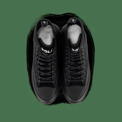 Armin Waxed Twill Trainer Boot Black