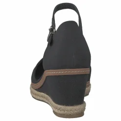 Basic Closed Toe Mid Wedge Black Bds