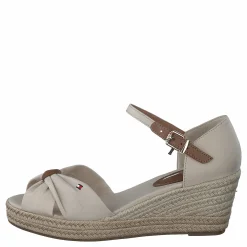 Basic Open Toe Mid Wedge Classic Beige
