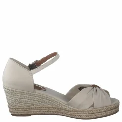 Basic Open Toe Mid Wedge Classic Beige