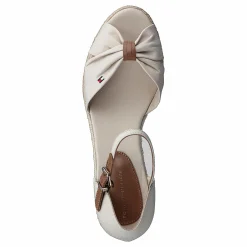 Basic Open Toe Mid Wedge Classic Beige