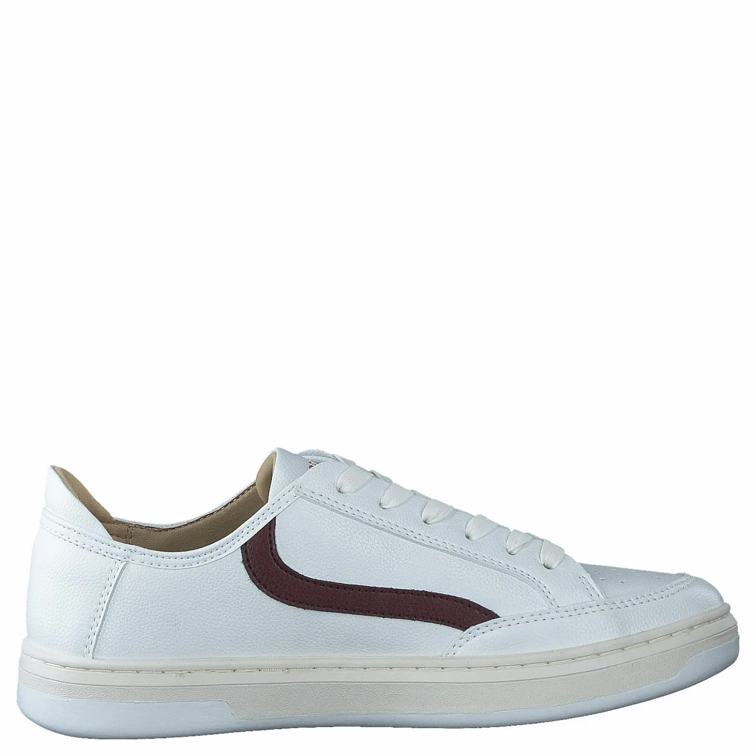 Basket Lux Low Trainer Optic/oxblood