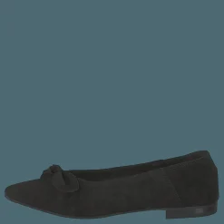 Berna Suede Bow Shoe 101 - Black 1