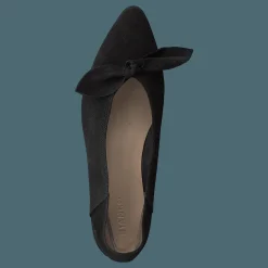 Berna Suede Bow Shoe 101 - Black 1