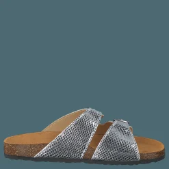 Biabetricia Buckle Sandal 918 Silver Snake