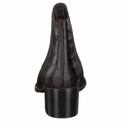 Biacarol Croco Dress Chelsea Dark Brown