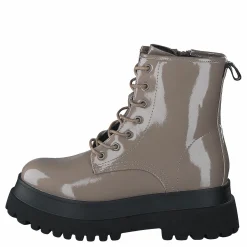 Biagas Laced Up Platform Boot Taupe