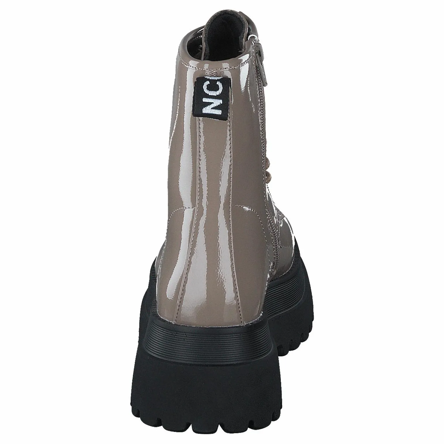 Biagas Laced Up Platform Boot Taupe