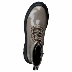 Biagas Laced Up Platform Boot Taupe