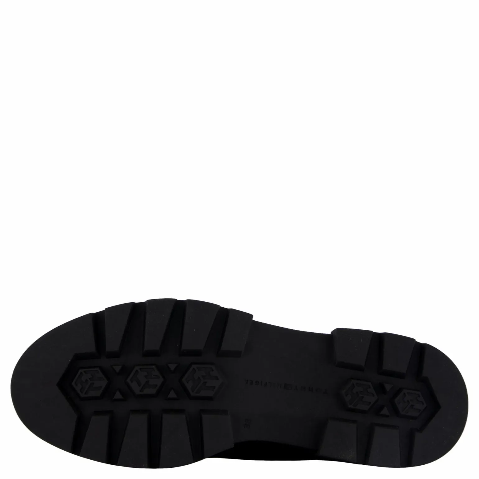 Bicolor Leather Lace-up Black