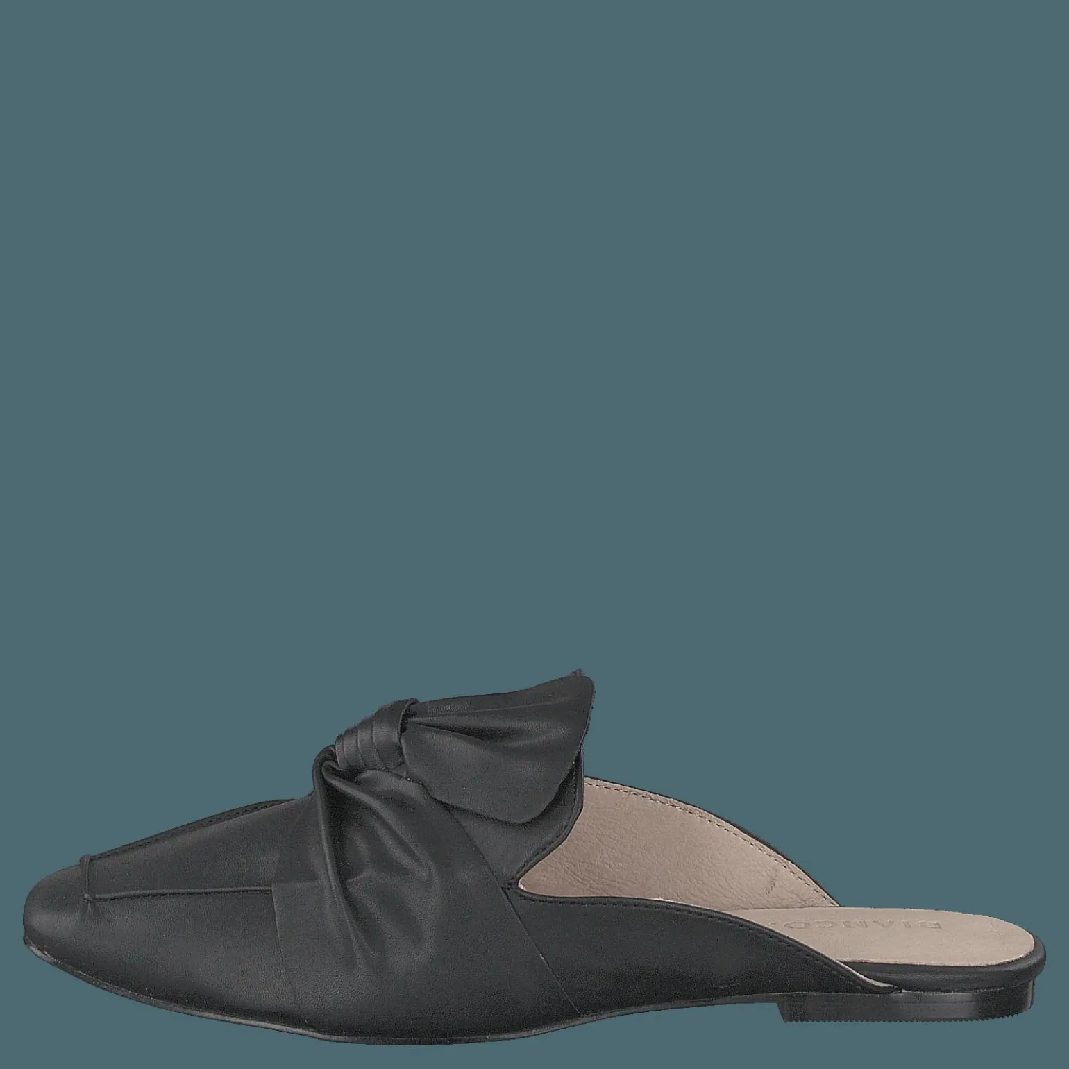 Birke Assymetric Bow Mule 100 - Black