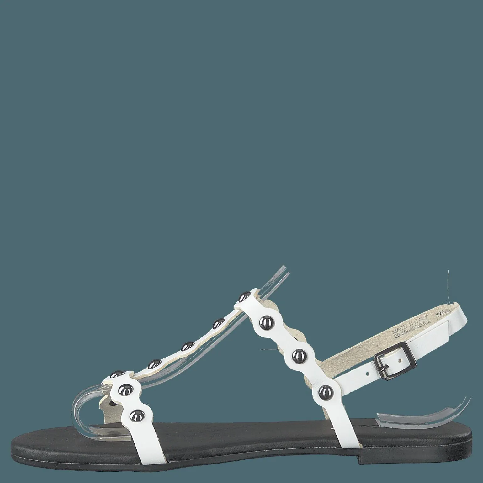 Bitt Leather Studs Sandal 800 - White