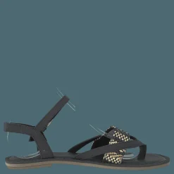 Black Canvas Geometric Woven Black