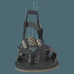 Black Canvas Geometric Woven Black