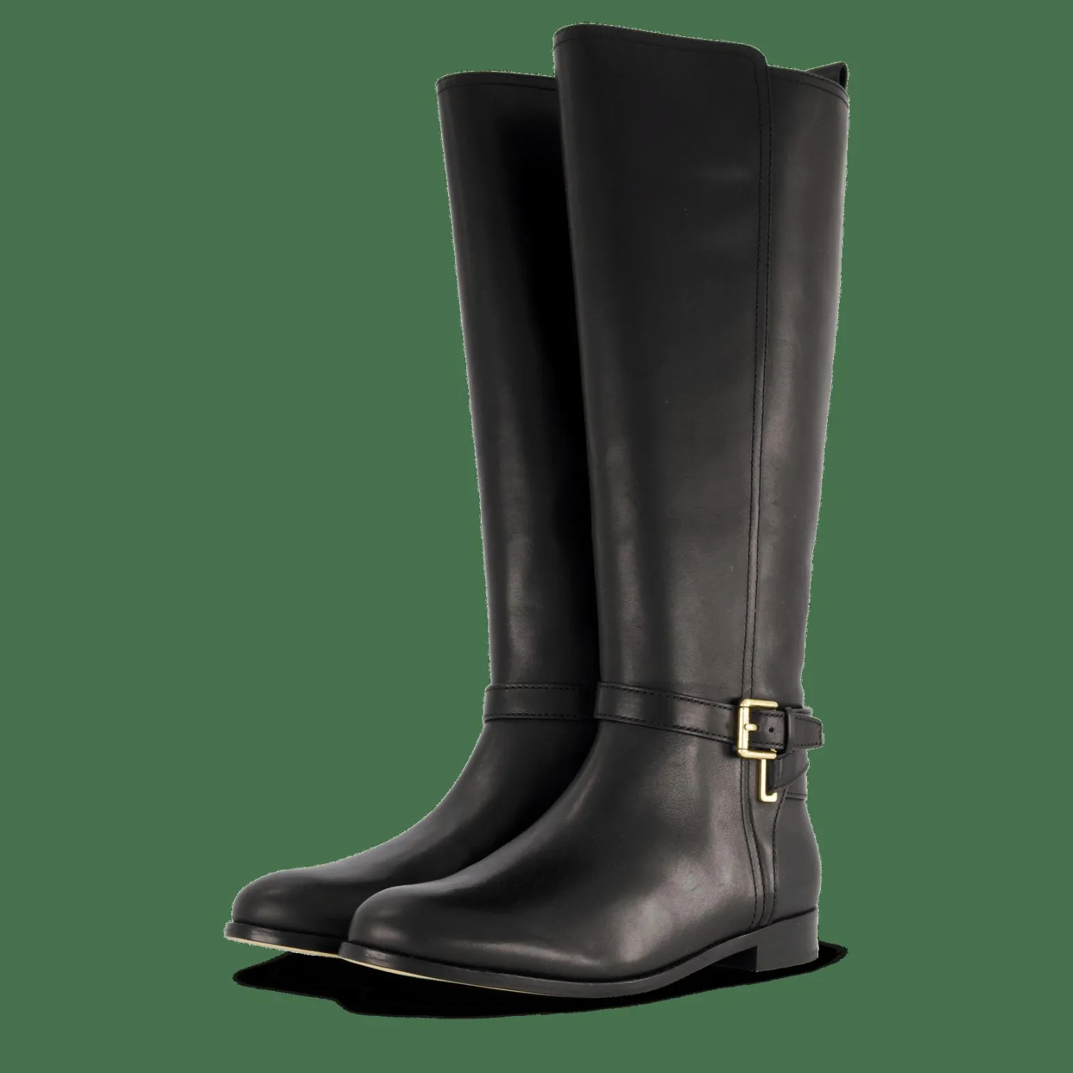 Blayke Burnished Leather Tall Boot Black
