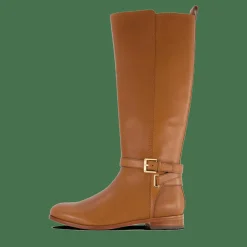 Blayke Burnished Leather Tall Boot Deep Saddle Tan