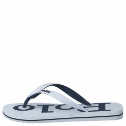 Bolt Logo Flip-Flop White / Newport Navy