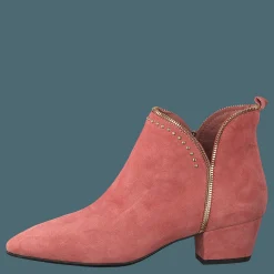 Boot Raw Zip Suede Cher - Cherry