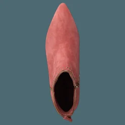 Boot Raw Zip Suede Cher - Cherry