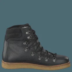 Boot With Laces And D-rings Black