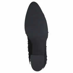 Bootlet W/Rivets Black Suede