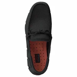 Braided Lace Loafer Black