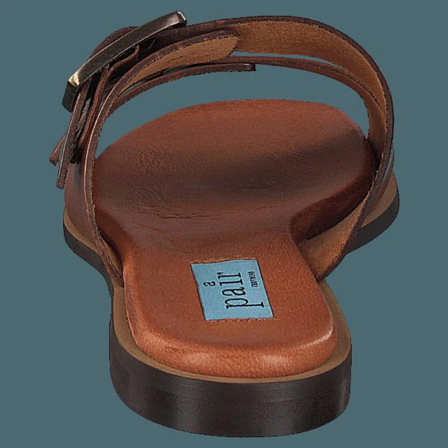 Buckles Square Flat Cognac