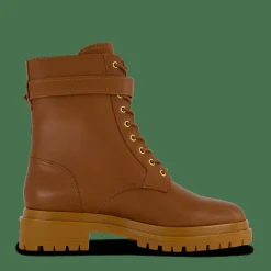 Cammie Burnished Leather Boot Deep Saddle Tan